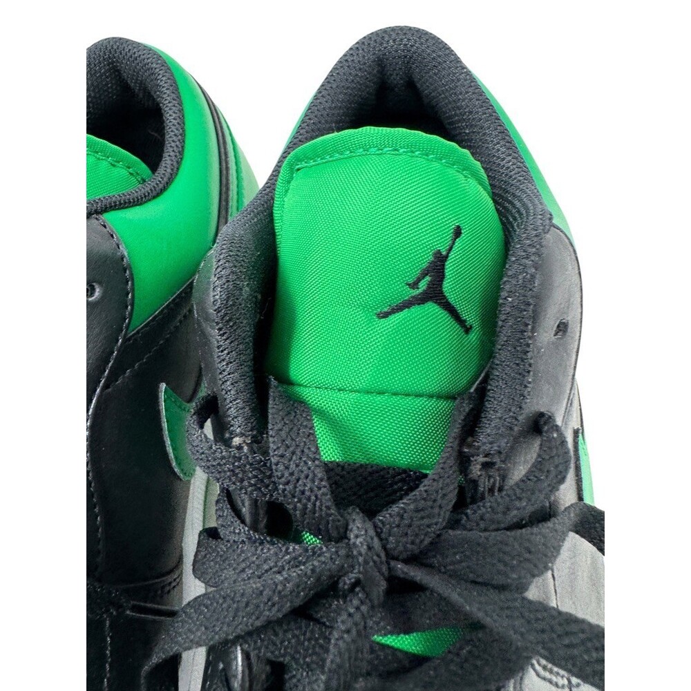 Nike Air Jordan 1 Low Men's Size 11 Lucky Green  Black/Green 553558-065 sneakers - Picture 10 of 14